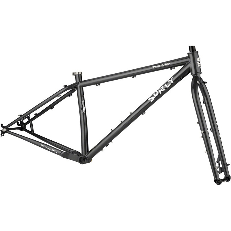 Surly Karate Monkey Frameset – 27.5″ Steel Hi-Viz Black Small