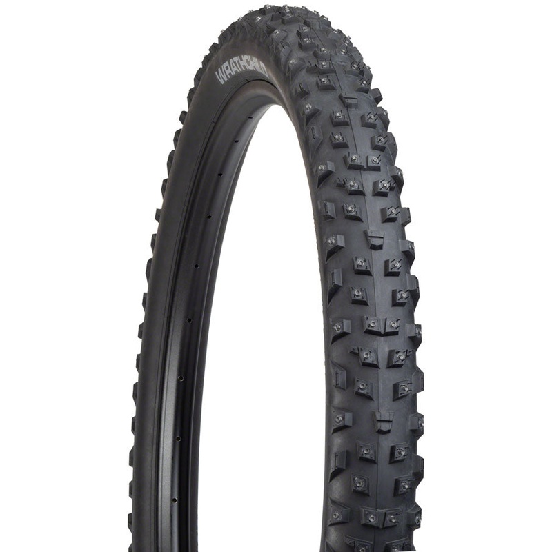 45NRTH Wrathchild Tire – 29 x 2.6, Tubeless, Folding, Black, 120 TPI, 252 XL Concave Carbide Aluminum Studs