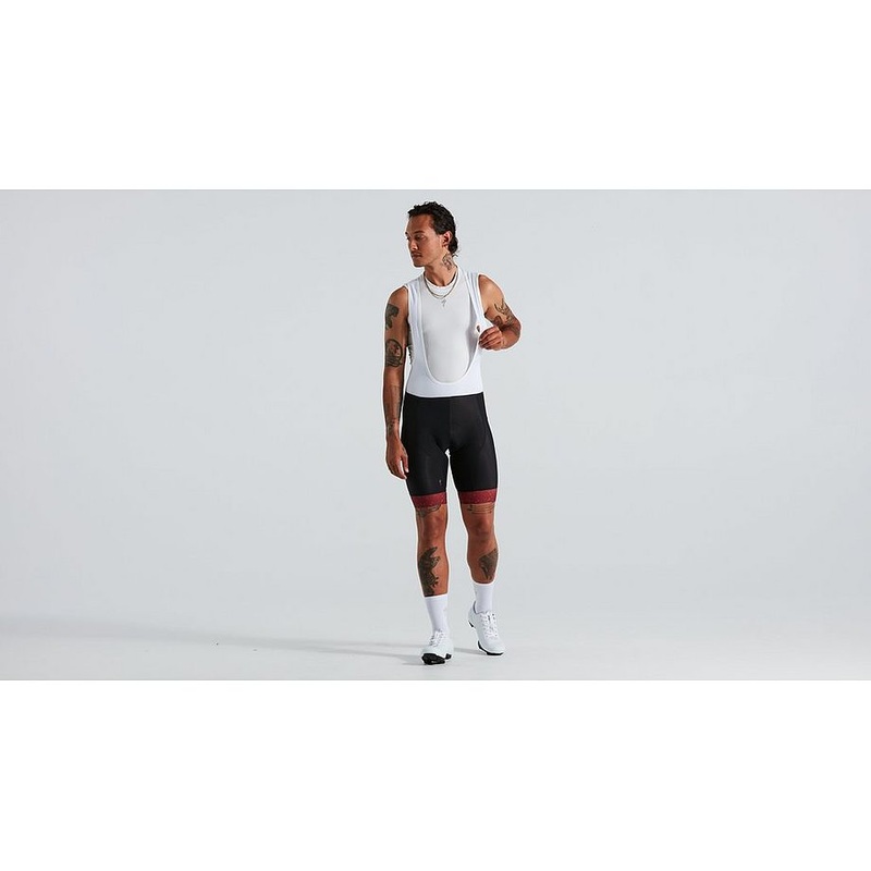 Specialized rbx logo bib short men maroon s