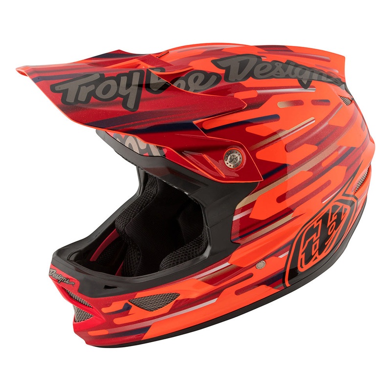 Troy Lee D3 Composite Helmet-Code Orange