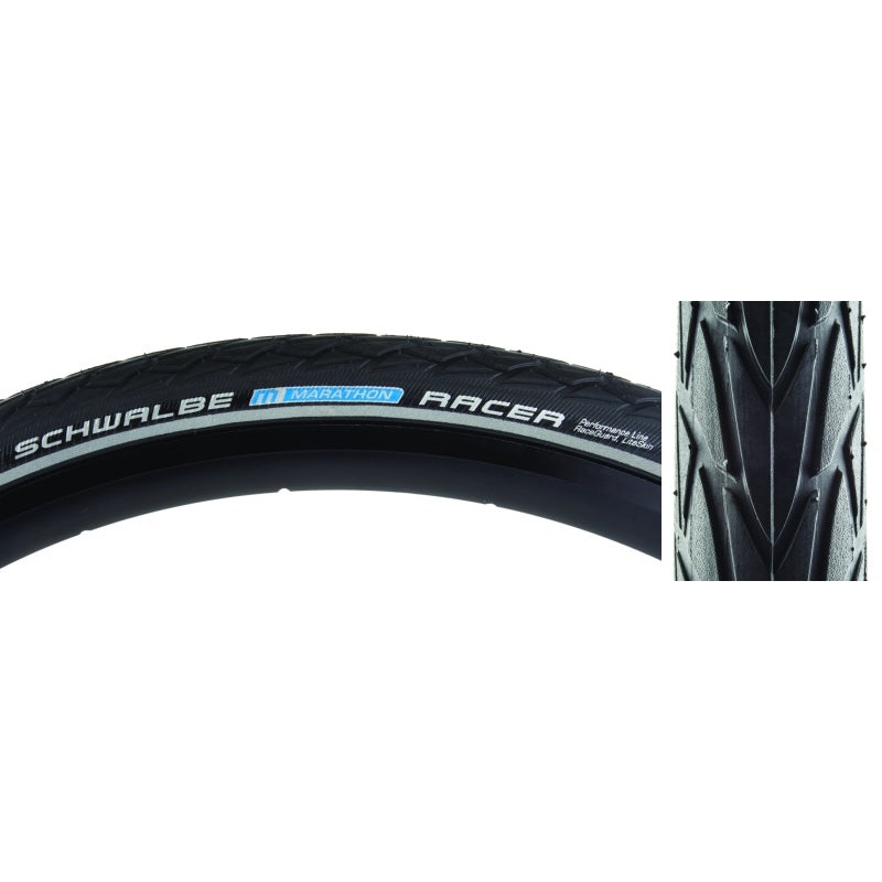 Marathon Racer Tire 700x30C Wire Clincher SpeedGrip RaceGuard 67TPI Black