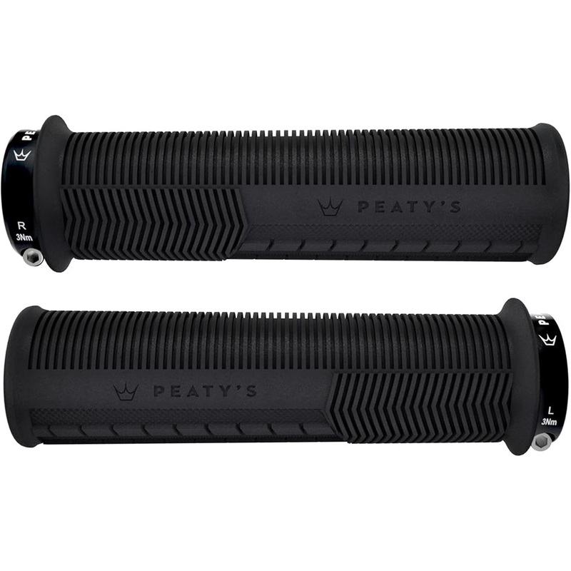 Peaty’s Mushroom Thick Lock-On Grips – Black