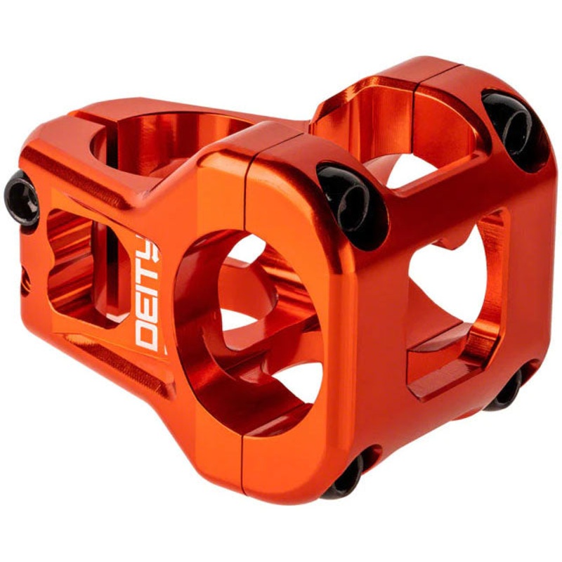 DEITY Cavity Stem – 35mm, 31.8mm Clamp, +/-0, 1 1/8″, Orange