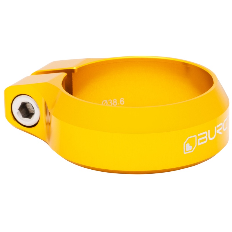 Burgtec Seat Clamp – 38.6mm Diameter – Burgtec Bullion Gold