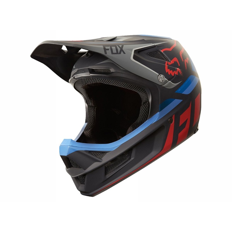Fox Racing Rampage Pro Carbon Full Face Helmet – Seca – Black-Gray-Red