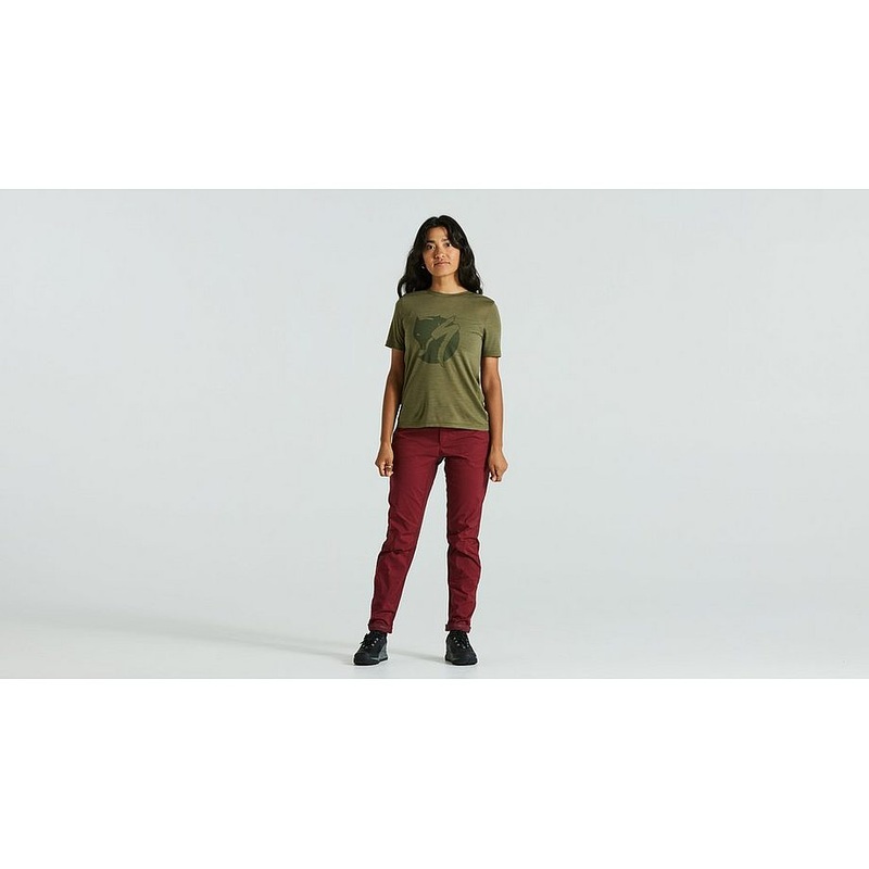 Specialized s/f wool tee ss wmn green xs