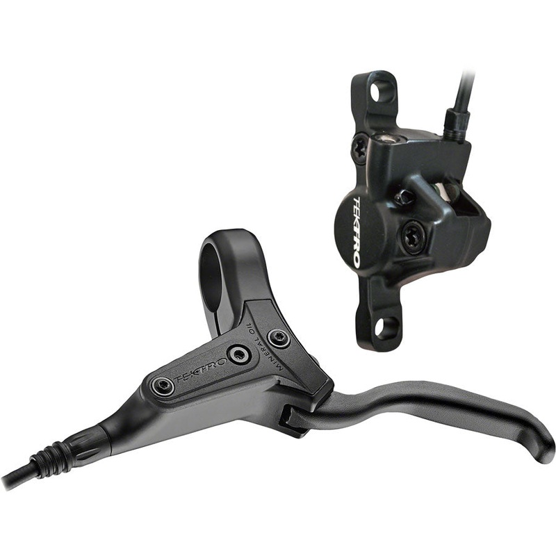 Tektro HD-J285 Junior Disc Brake and Lever – Front, Hydraulic, Post Mount, Black
