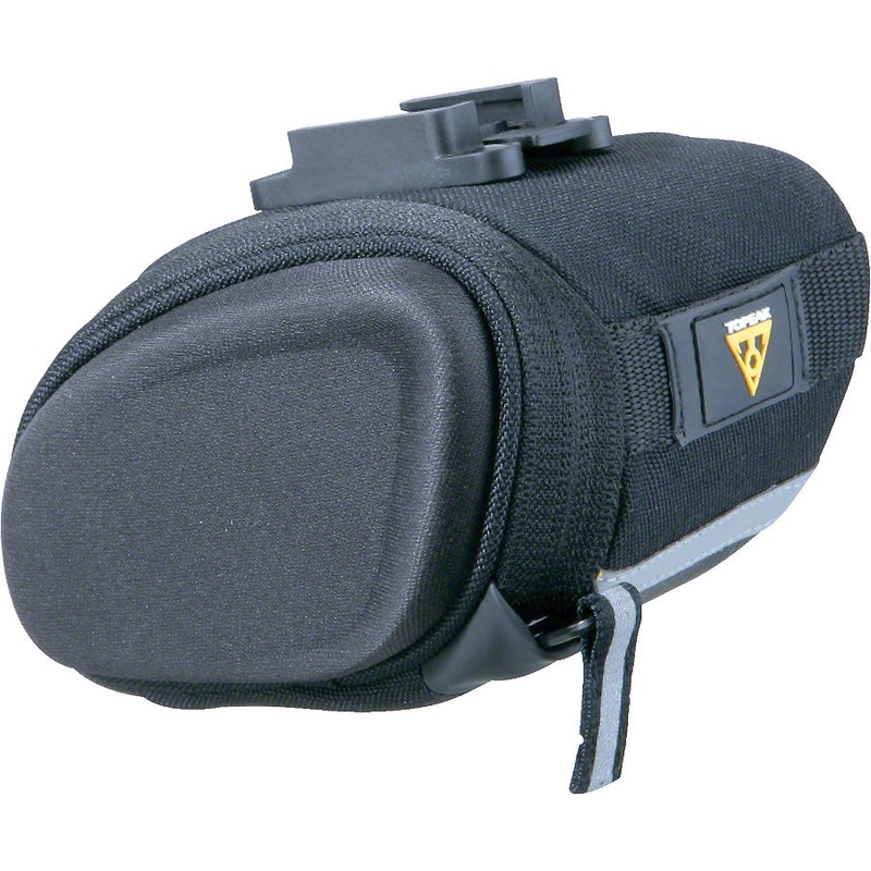 Topeak SideKick Wedge Seat Bag – QuickClick Mount, Medium, Black