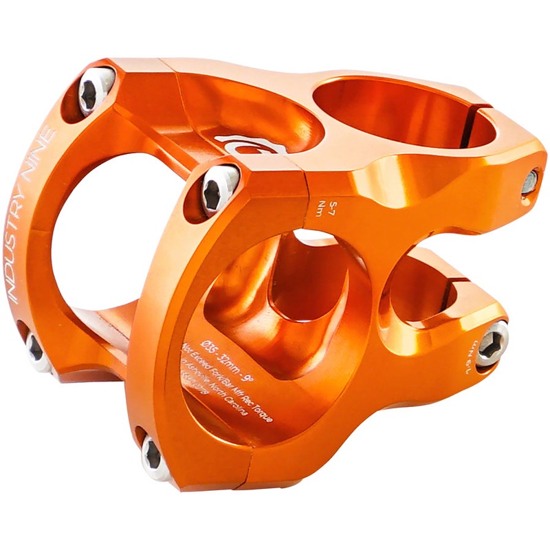 Industry Nine A35 Stem – 32mm 35 Clamp +/-9 1 1/8″ Aluminum Orange