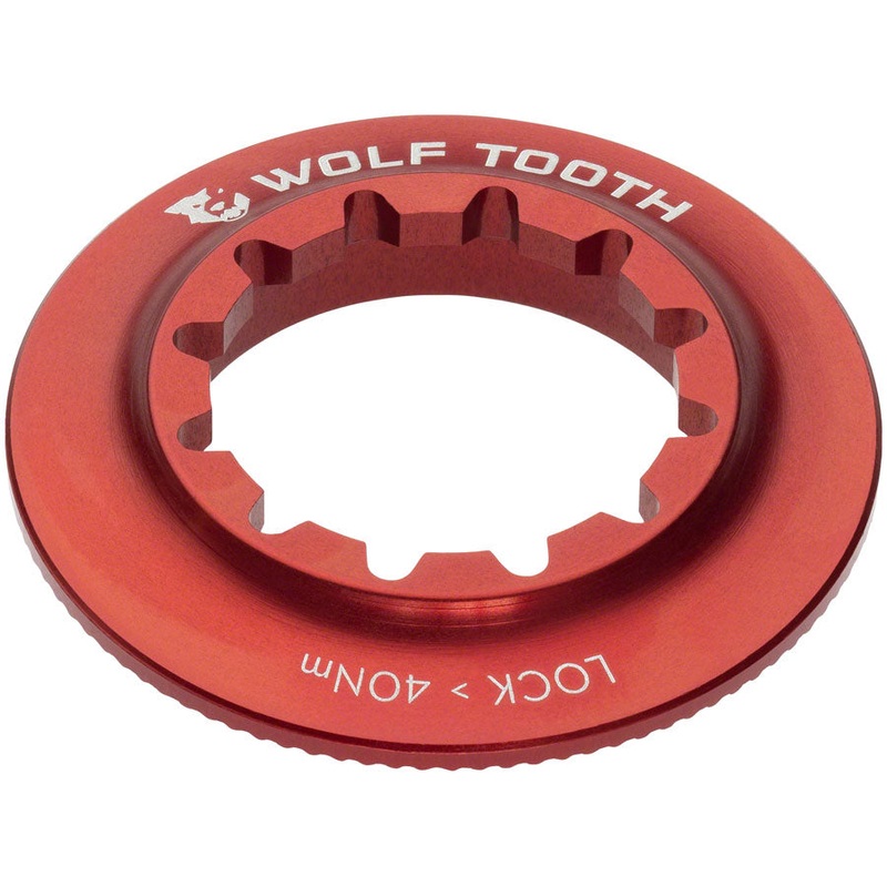 Wolf Tooth Centerlock Rotor Lockring – Internal Splined, Red