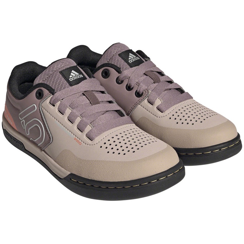 Five Ten Freerider Pro Flat Shoes – Womens Wonder Taupe/Gray One/Acid Orange 9