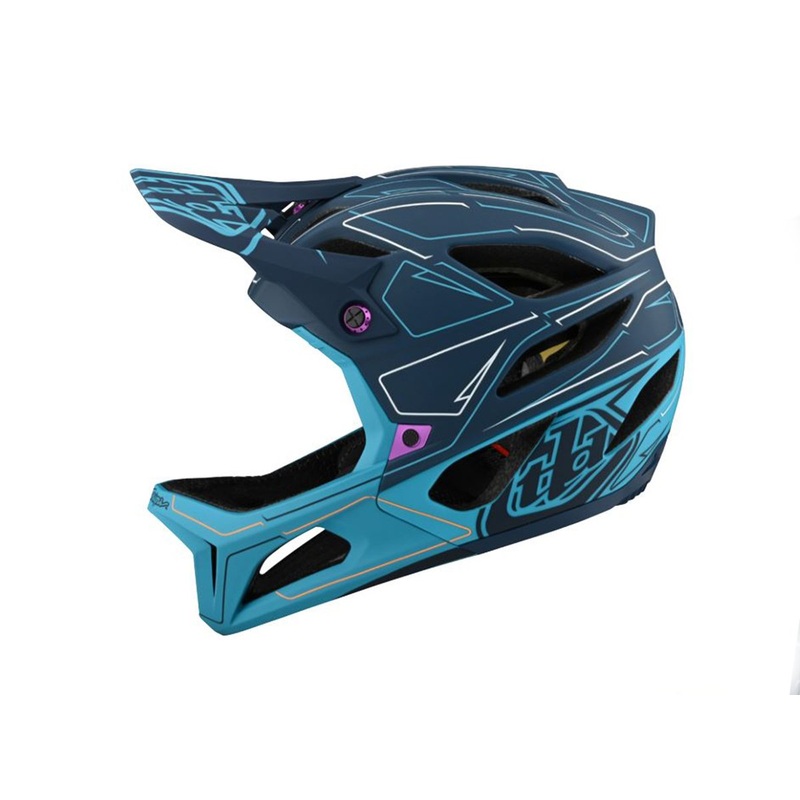 Troy Lee Designs Stage Full Face Helmet – Ltd Edition – Pinstripe Marine – 2021