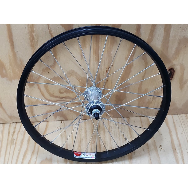 18″ (ISO 355mm) Sta-Tru Single Wall Front BMX Wheel – 3/8″ – Black