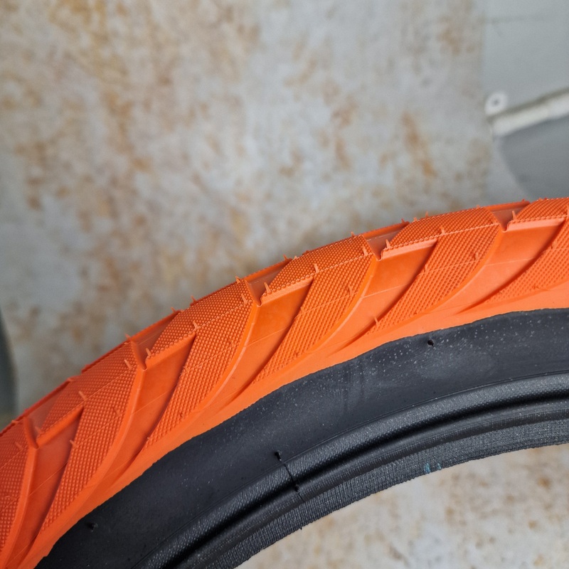 Tall Order Wallride Tyre Orange with Black Sidewall