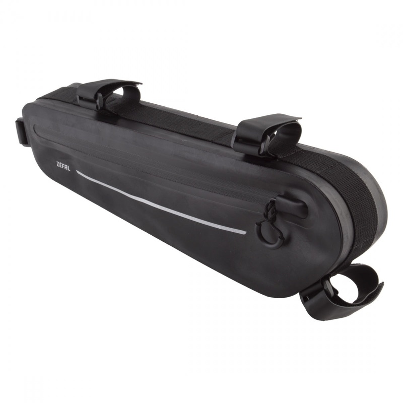 Zefal Z Adventure Frame Bag Black 16.9×4.5×2.5in Velcro Straps