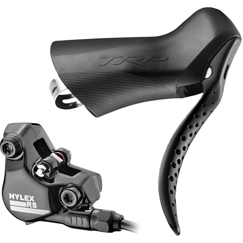 TRP Hylex RS Disc Brake and Lever – Rear, Hydraulic, 2-Piston, Flat Mount, Black