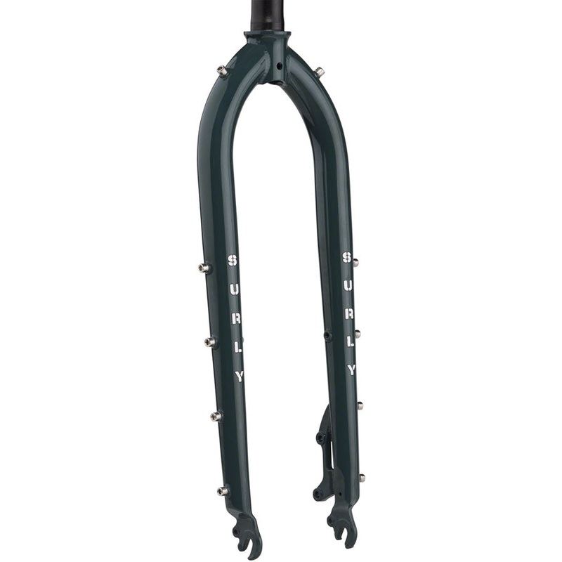 Surly Cocktail Fork – 27.5″ / 29″, QRx100mm, 1-1/8″ Straight Steerer, 445mm Axle To Crown, Steel, Orlok’s Shadow
