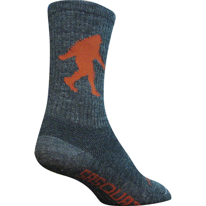SockGuy Wool Sasquatch Socks – 6″ Gray Small/Medium