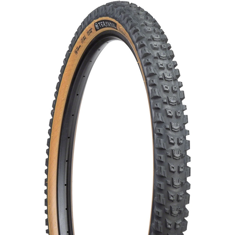 Teravail Warwick Tire – 27.5 x 2.5, Tubeless, Folding, Tan, Light and Supple, Fast Compound