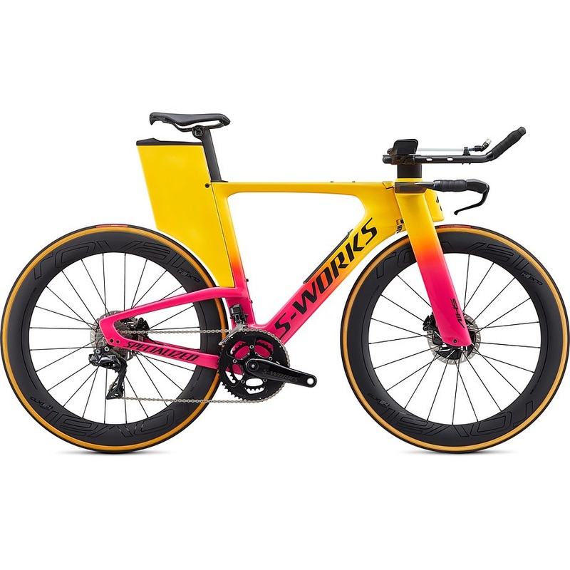 Specialized shiv S-Works disc di2 gloss golden yellow/vivid pink/satin black m