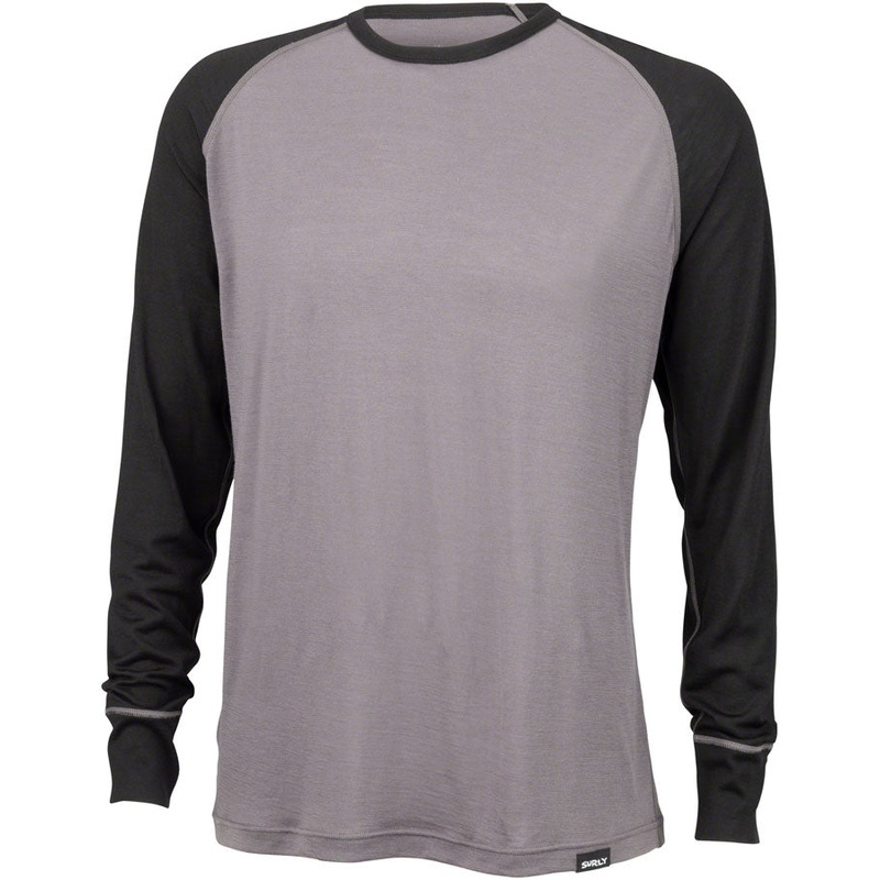 Surly Merino Raglan T-Shirt – Gray/Black XS