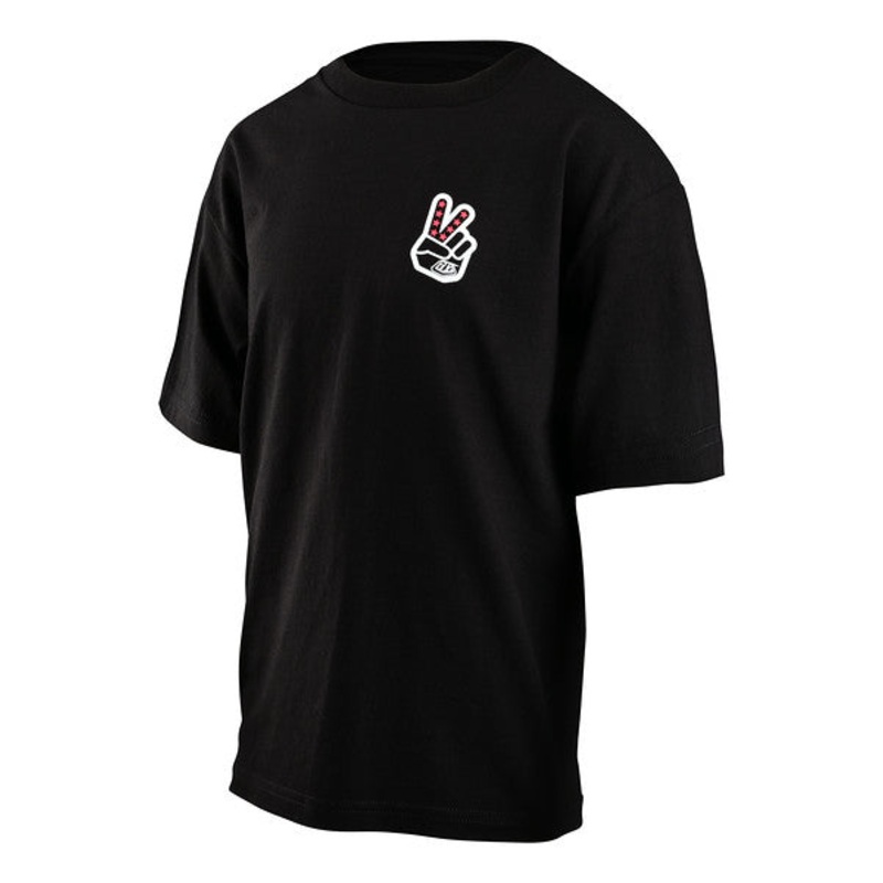Troy Lee Designs Peace Out Short Sleeve Tee – Youth – Black
