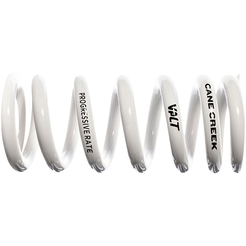 Cane Creek Progressive Rate VALT Lightweight Rear Shock Spring – 65mm x 450-550lbs, White