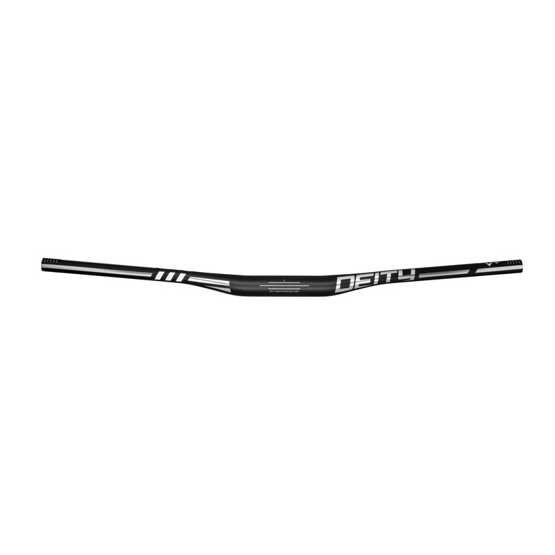 Deity Skywire 35 Carbon Handlebar – 15mm Rise – 800mm Width – 35mm Clamp – Chrome