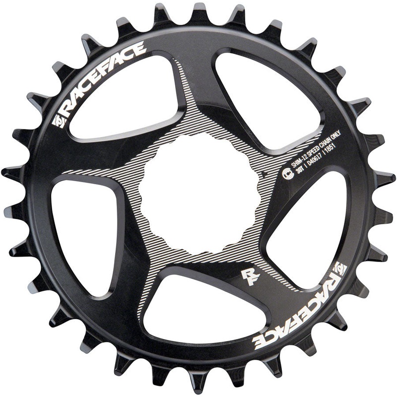 RaceFace Narrow Wide Direct Mount CINCH Aluminum Chainring – for Shimano 12-Speed, requires Hyperglide+ compatible