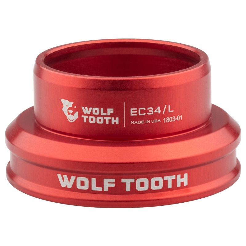 Wolf Tooth Performance EC Headsets – External Cup Lower EC34/30, Red