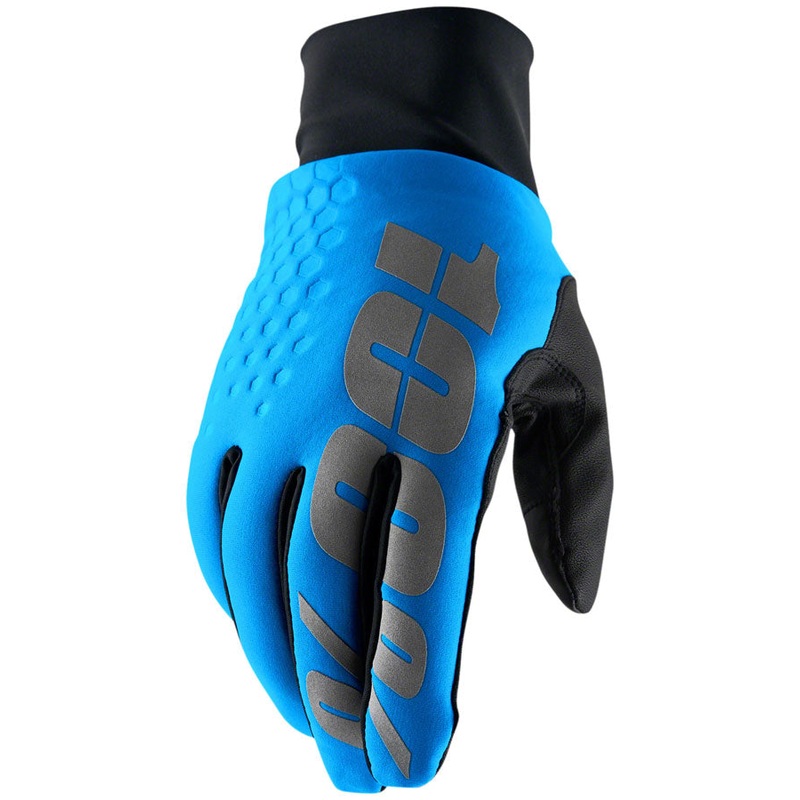 100% Hydromatic Brisker Gloves – Blue, Full Finger, X-Large