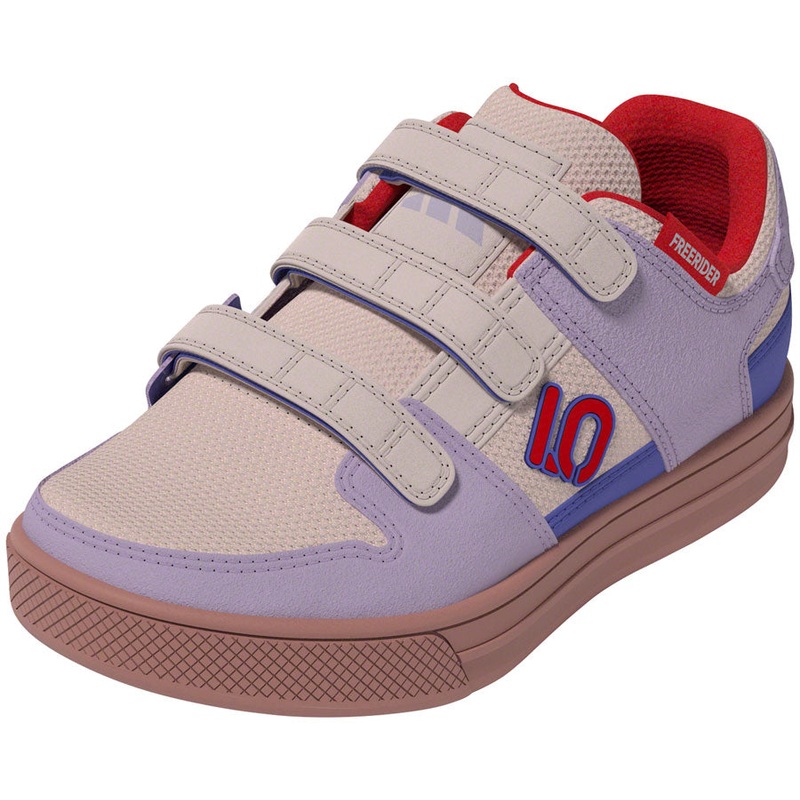 Five Ten Freerider Kids VCS Flat Shoes – Putty Mauve/Pure Ruby/Semi Cobalt Blue 4.5