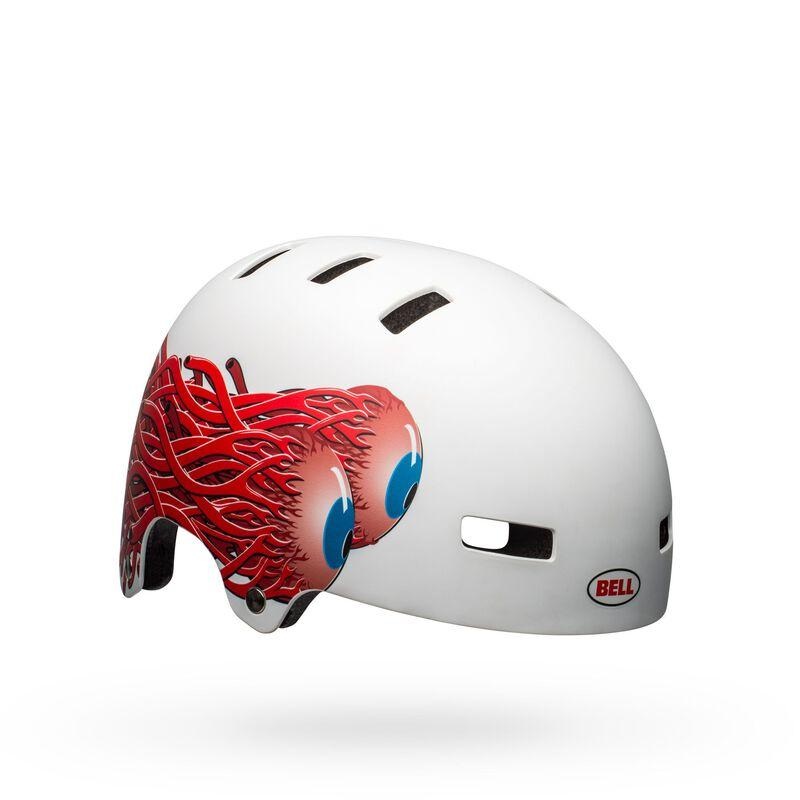Bell Local BMX Helmet – Matt White Eyes