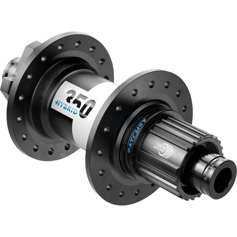 DT Swiss 350 Hybrid Rear Hub – 12 x 148mm 6-Bolt Micro Spline Black 36h 24pt