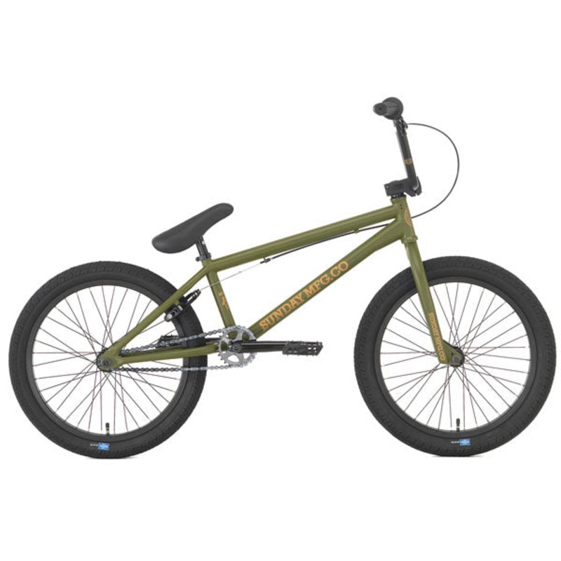 Sunday AM BMX Bike-20.5″TT-Semi-Matte Army Green
