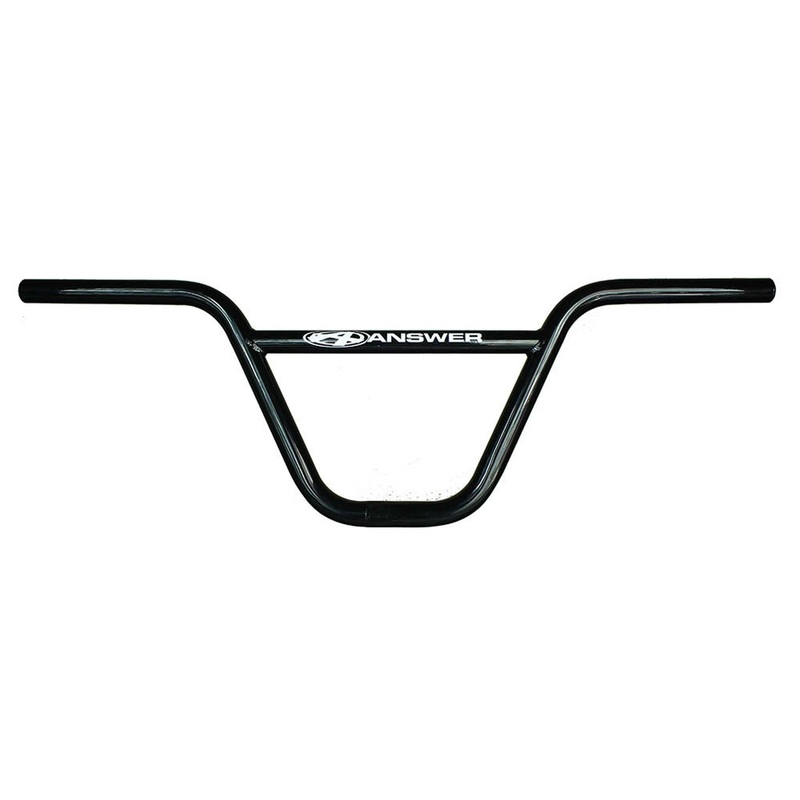 AnswerBMX Pro Flat CrMo BMX Bars, (22.2) 8″, Black