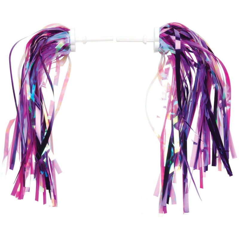 Dimension Kids Bike Streamers: Pink/Purple~ Pair