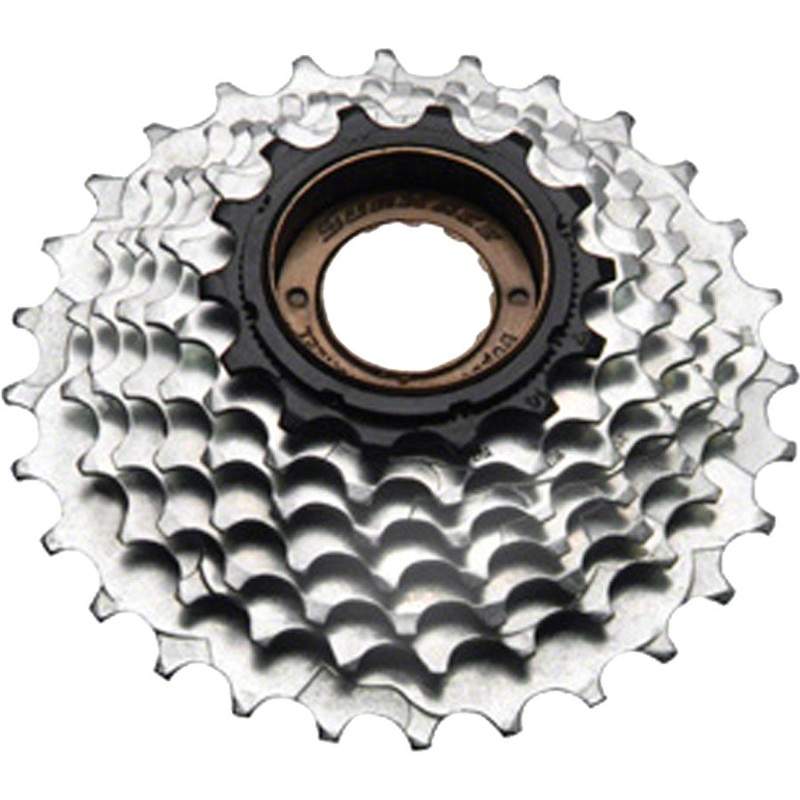 SunRace M2A 7-speed Freewheel – 14-28t Chrome/Black