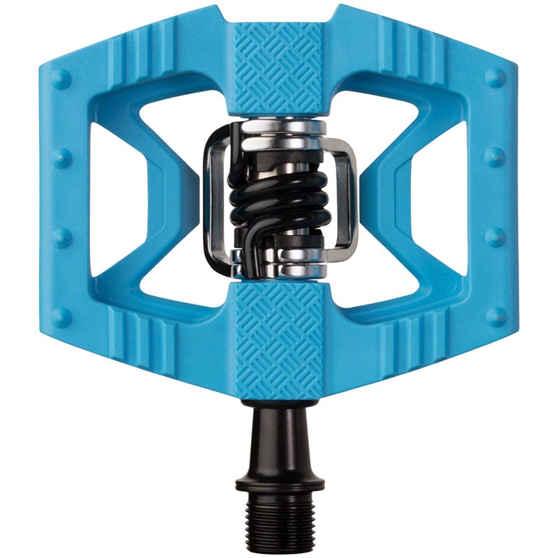 Crankbrothers Double Shot 1 Pedals – Dual Sided Clipless Platform Composite 9/16″ Blue