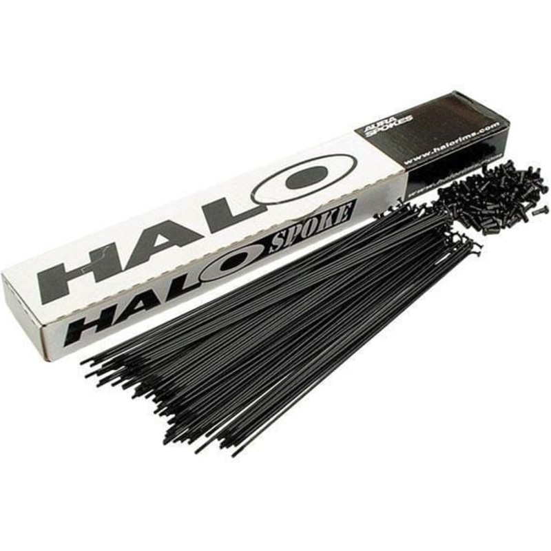 Halo Spoke & Nipple Black