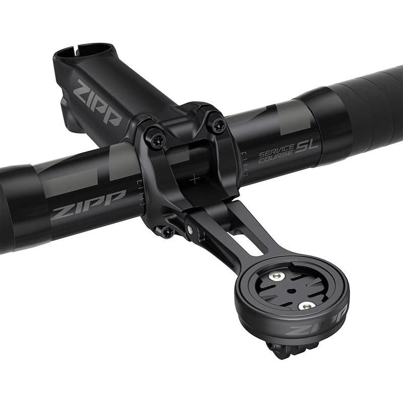 Zipp, Service Course SL QuickView Integrated Mount, Computer Bike Mount, Garmin/Wahoo or Hammerhead, Stem mount, Black
