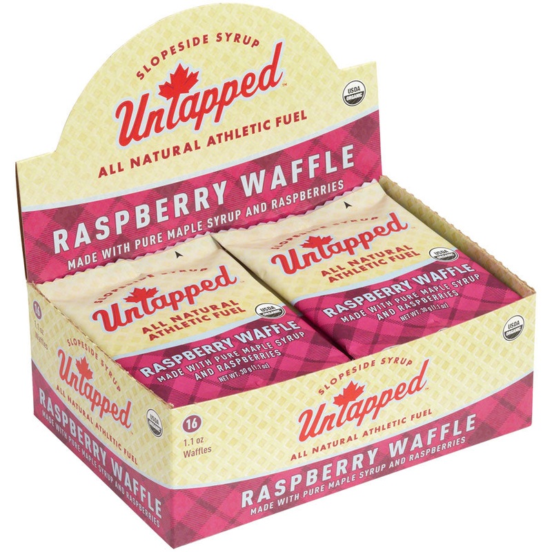 UnTapped Organic Waffle – Raspberry, Box of 16