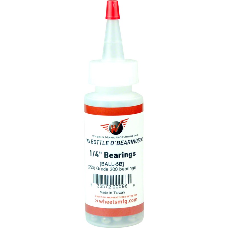 Wheels Manufacturing Grade 300 1/4″ Loose Ball Bearing: Bottle of 250