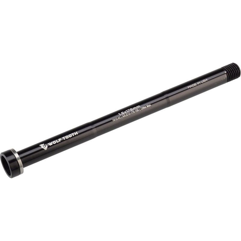 Wolf Tooth Rear Thru Axle – M12 1.5 x 178mm Black