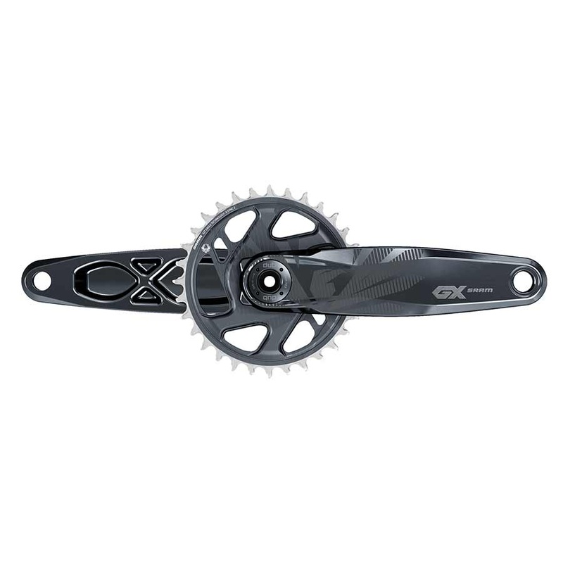 SRAM GX Eagle Fat Bike Crankset – 165mm 12-Speed 30t Direct Mount DUB Spindle Interface For 190mm Rear Spacing Lunar
