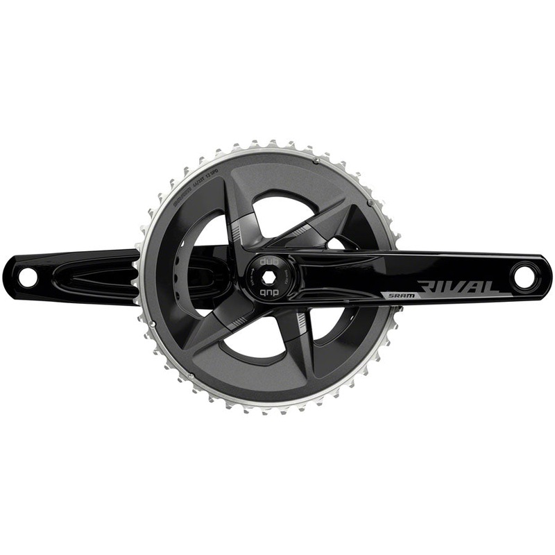 SRAM Rival AXS Crankset – 172.5mm 12-Speed 48/35t 107 BCD DUB Spindle Interface BLK D1