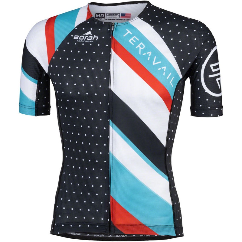 Teravail Waypoint Men’s Jersey – Black, White, Blue, Red, Medium