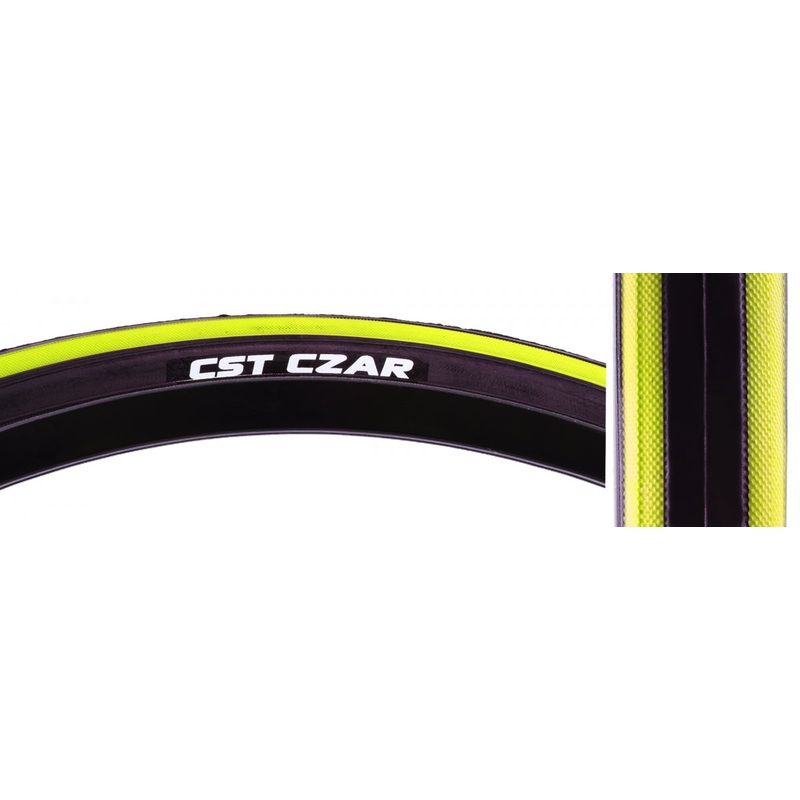 Tire Cstp Czar 700X25 Black/Yl 120Psi Wire
