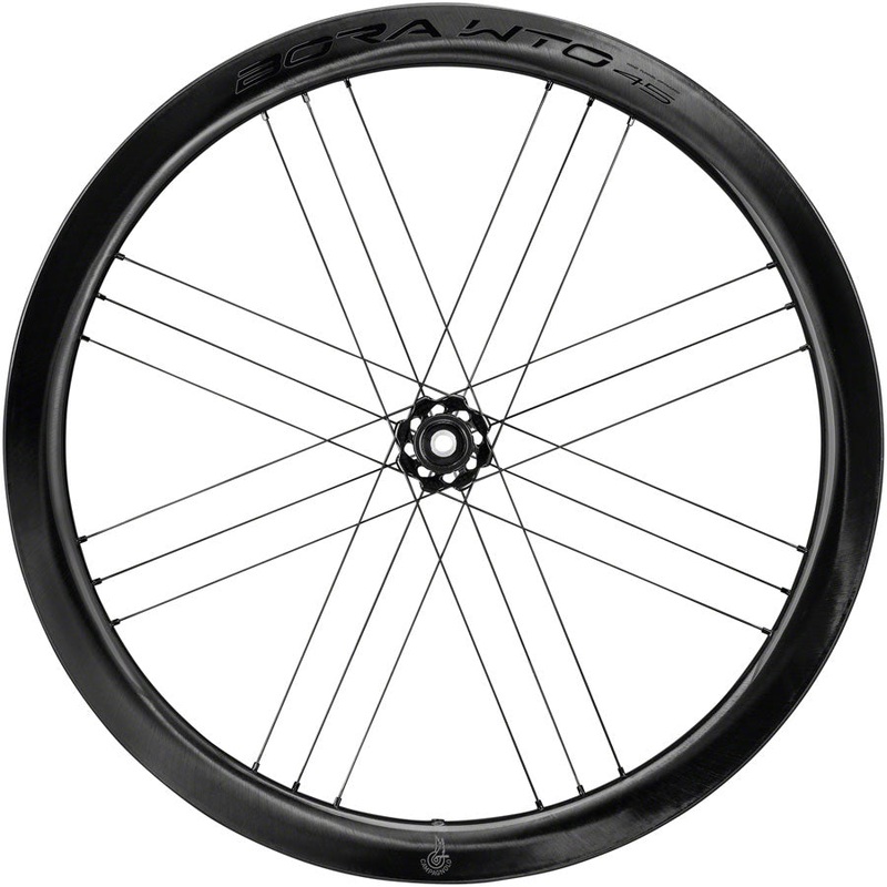 Campagnolo Bora WTO 45 C23 Front Wheel – 700c, QR x 100mm, Center-Lock, 2-Way Fit, Carbon