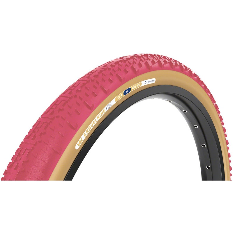 Panaracer GravelKing X1 Tire – 700 x 40 Tubeless Folding Cranberry/Brown